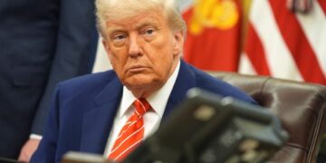 El presidente Donald Trump en la Oficina Oval.