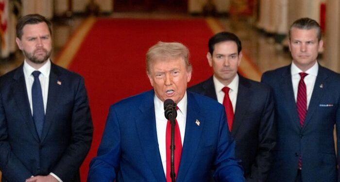 Trump dice que Irán nos dio un aviso antes de atacar la base en Qatar