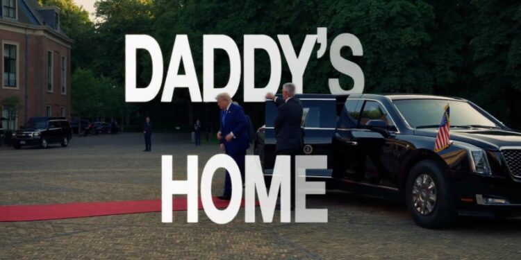 Donald Trump llegó a la cumbre de la OTAN en La Haya, Países Bajos.