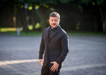 Volodymyr Zelensky en La Haya.