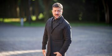 Volodymyr Zelensky en La Haya.