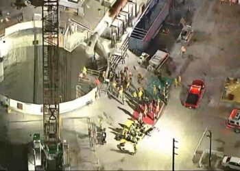 31 trabajadores de la construcción rescatados después de que el túnel de Los Ángeles se derrumbe parcialmente