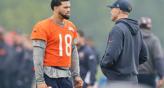 Con un objetivo de finalización del 70 por ciento, Bears estableció Bold Bar para Caleb Williams
