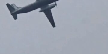 El avión de pasajeros AN-24 poco antes de que se estrellara cerca de Tynda en el este de Rusia.