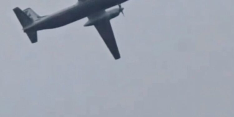 El avión de pasajeros AN-24 poco antes de que se estrellara cerca de Tynda en el este de Rusia.