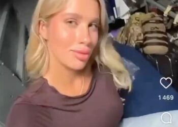 Primer plano de Maria Shalaeva.