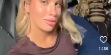 Primer plano de Maria Shalaeva.