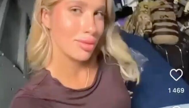 Primer plano de Maria Shalaeva.