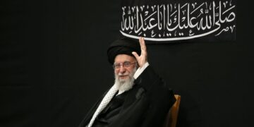 Ayatolá Ali Khamenei en una ceremonia de Ashura.