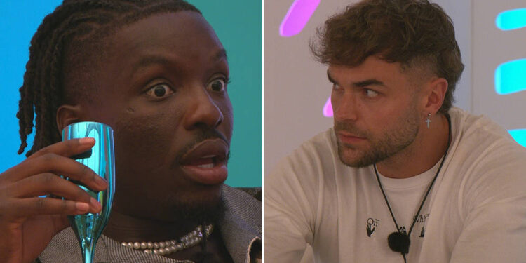 El triángulo amoroso de Love Island entra en erupción cuando Dejon advierte a Harry