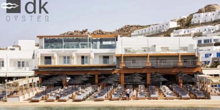 DK Oyster Beach Club en Mykonos.
