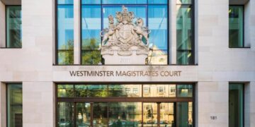 Edificio de la Corte de Magistrados de Westminster en Londres.