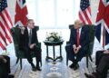 Keir Starmer y Donald Trump en una reunión bilateral.
