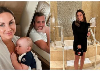 Sam Faiers se golpeó por omitir el protector solar sobre sus hijos