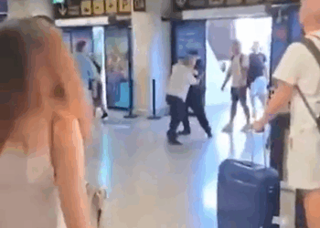 Altercado del aeropuerto.