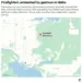 Dos bomberos murieron y otro resultaron gravemente heridos después de que fueron emboscados y disparados mientras respondían a un incendio forestal cerca de Coeur d'Alene, Idaho. (Incrustación digital AP)
