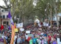 Gran demostración antiturismo en Palma de Mallorca.