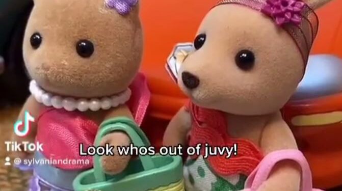 Tiktoker 'Sylvanian Drama' demandado por la empresa matriz en Copyright Row, https://www.instagram.com/sylvanianddrama/