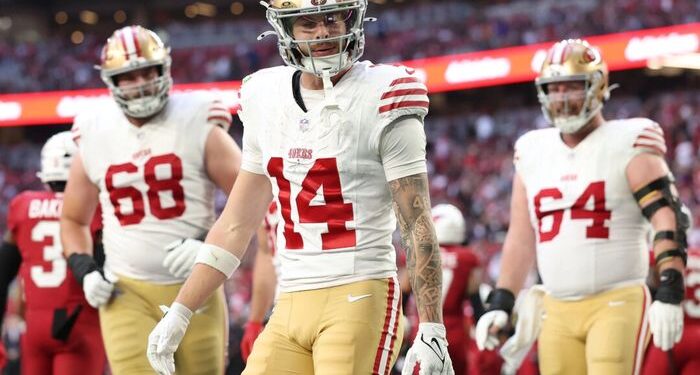 49ers 'Pearsall: erupción de lesiones de recepción ancha' no normales ', pero el equipo avanza hacia adelante