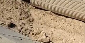 El tren descarrilado cerca de El Cairo.