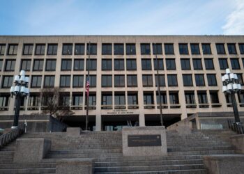 El Departamento de Trabajo de los Estados Unidos en Washington el 14 de enero de 2025. (Madalina Vasiliu/The Epoch Times)