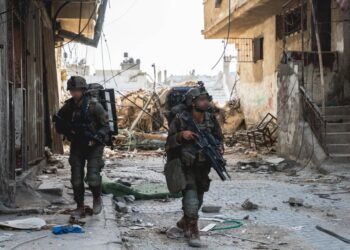 Soldados israelíes en Gaza.