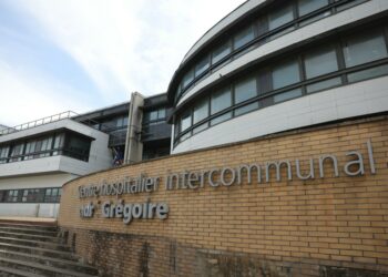 Entrada al Hospital Intercomunal Andre-Gregoire en Montreuil.