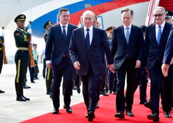 Vladimir Putin llegó a la Cumbre de la Organización de Cooperación de Shanghai en Tianjin, China.