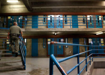 Unidad de Vivienda de Seguridad B en la Prisión Estatal de California Sacramento el 5 de marzo de 2014 en Repa, California.