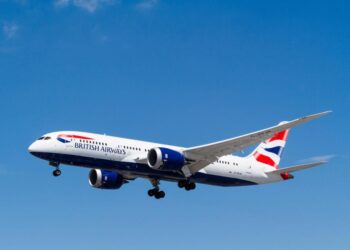 British Airways Boeing 787 Ayerplane Landing.