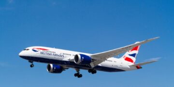British Airways Boeing 787 Ayerplane Landing.