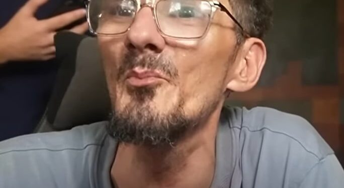 Primer plano de Jean Pormanove.