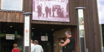 Entrada al zoológico de Aalborg en Dinamarca.