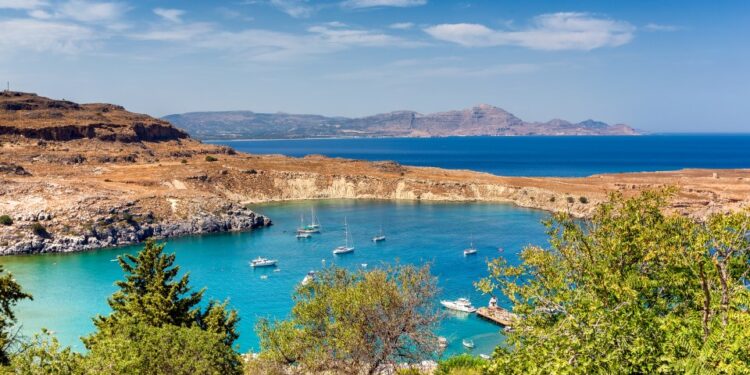 Puerto de Lindos, Rhodes, Grecia.
