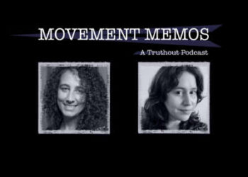 Movement Motos - A Truterout Podcast - Banner Image con la invitada Andrea J. Ritchie y la presentadora Kelly Hayes.