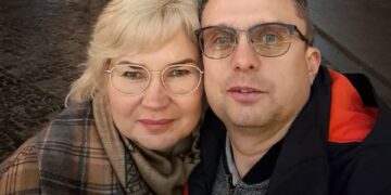 Foto de Alexei Sinitsyn y su esposa Elena.