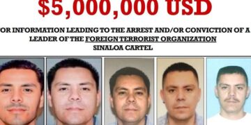 EE. UU. Ofrece una recompensa de $ 5 millones por información que conduzca al arresto del jefe de facción del cartel de Sinaloa