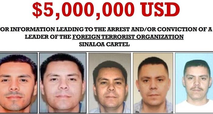 EE. UU. Ofrece una recompensa de $ 5 millones por información que conduzca al arresto del jefe de facción del cartel de Sinaloa