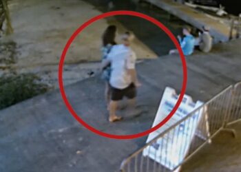 Imágenes de CCTV del último avistamiento de Sarm Heslop.