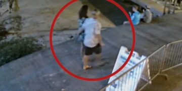 Imágenes de CCTV del último avistamiento de Sarm Heslop.