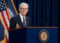 El presidente de la Reserva Federal, Jerome Powell, habla en una conferencia de prensa en la sede de la Reserva Federal, luego de la reunión del Comité Federal de Mercado Abierto (FOMC) en Washington el 17 de septiembre de 2025. (Jim Watson/AFP a través de Getty Images)