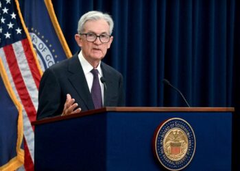 El presidente de la Reserva Federal, Jerome Powell, habla en una conferencia de prensa en la sede de la Reserva Federal, luego de la reunión del Comité Federal de Mercado Abierto (FOMC) en Washington el 17 de septiembre de 2025. (Jim Watson/AFP a través de Getty Images)