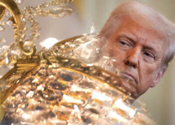 El presidente Donald Trump celebra una conferencia de prensa conjunta con el primer ministro indio Narendra Modi en la sala este de la Casa Blanca el 13 de febrero de 2025 en Washington, DC