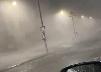 Mal clima en España.