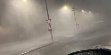 Mal clima en España.