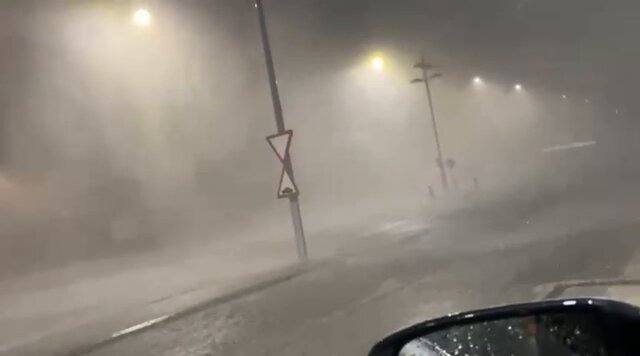 Mal clima en España.