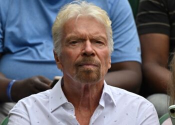 Richard Branson en Wimbledon.