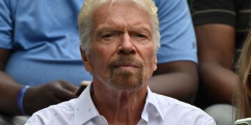 Richard Branson en Wimbledon.