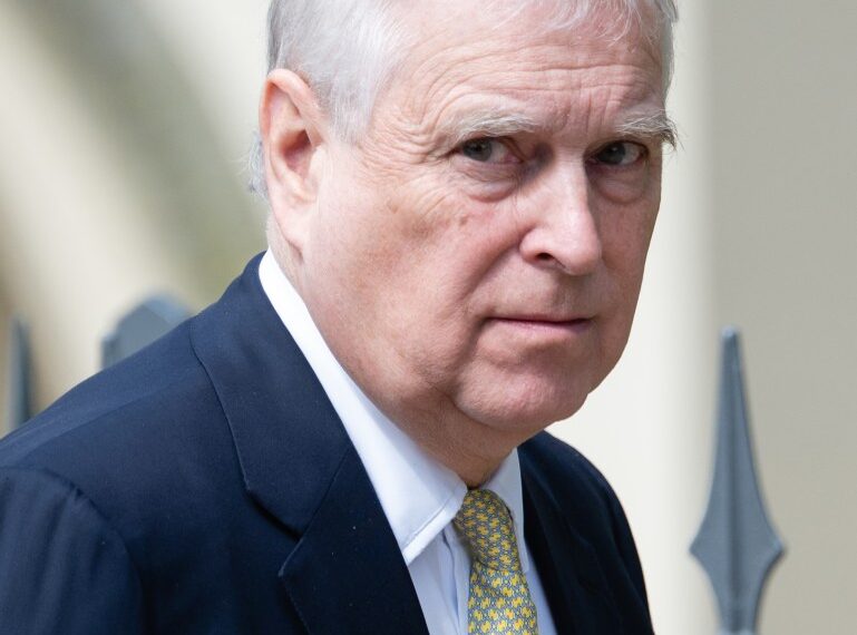 Príncipe Andrew, duque de York, en un servicio de Pascua.