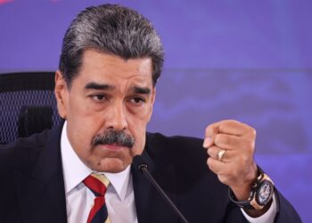 Nicolás Maduro en una conferencia de prensa.